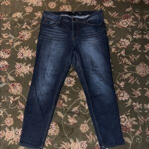 1822 Denim Adrianna Dark Blue Stretch Jeggings
